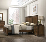 Bedroom Set Queen Bed Solid Wood Traditional Walnut Brown - Furniture Home Direct