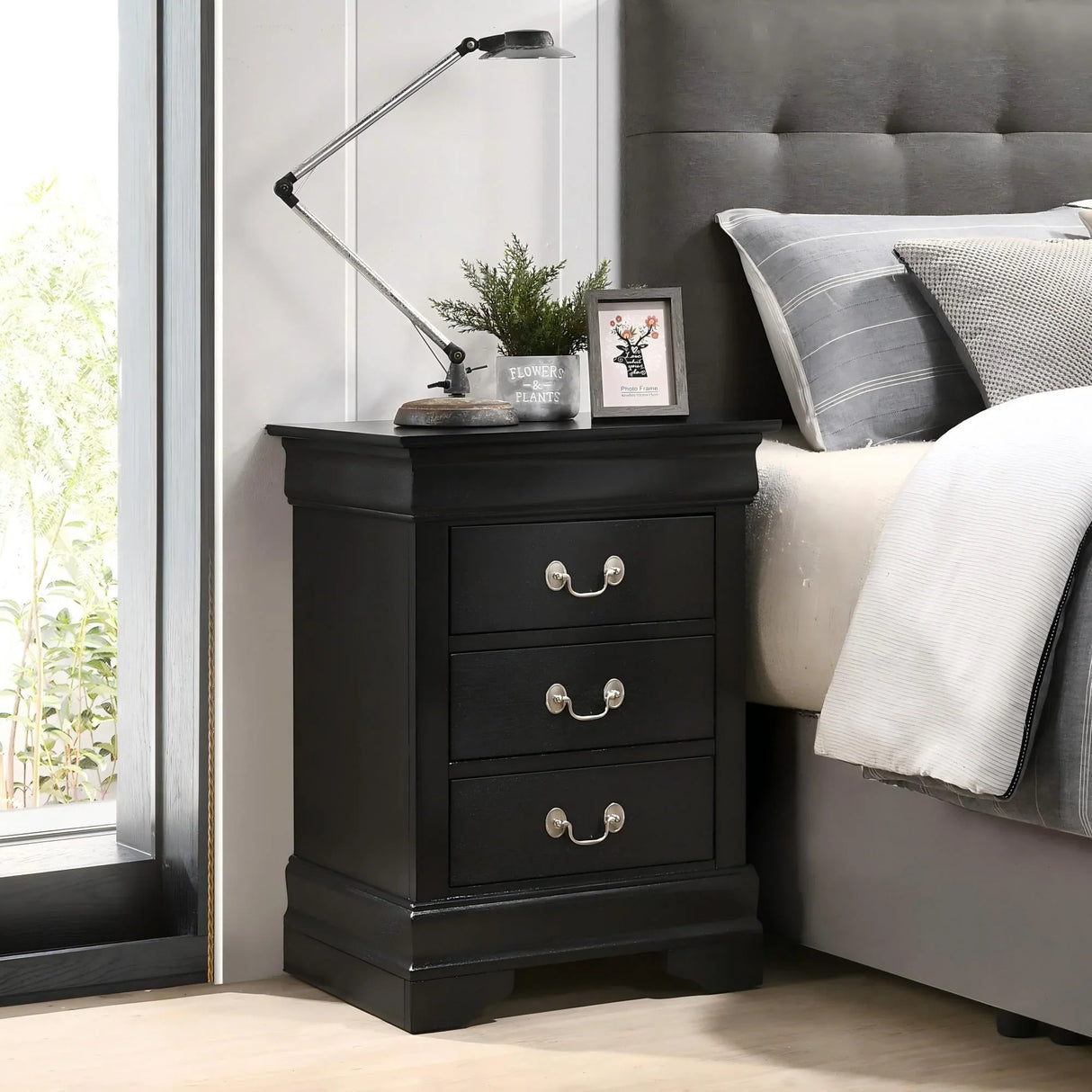 Louis Phillipe - Nightstand - Wood - Furniture Home Direct
