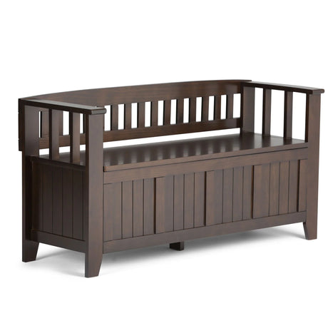 Acadian - Entryway Storage Bench, Handcrafted - Furniture Home Direct