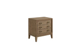 3 Drawer Nightstand With USB - Latte - Furniture Home Direct