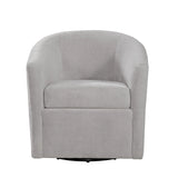 Oaklynn - Barrel Style Swivel Accent Chair - Furniture Home Direct
