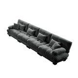 Modular Chenille Sofa - Gray - Furniture Home Direct
