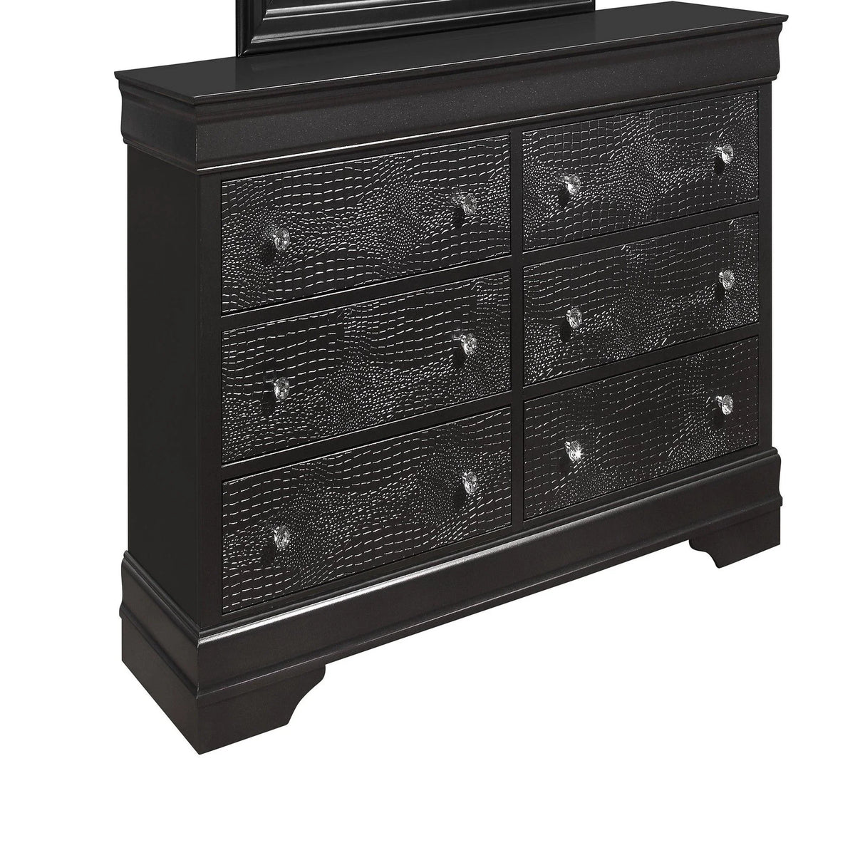 Shaker - Crocodile Metallic Dresser - Furniture Home Direct