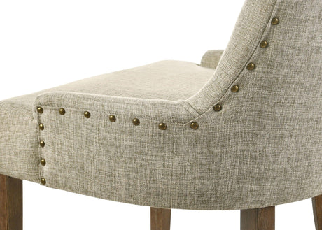 Yotam - Side Chair (Set of 2) - Beige / Oak - Furniture Home Direct