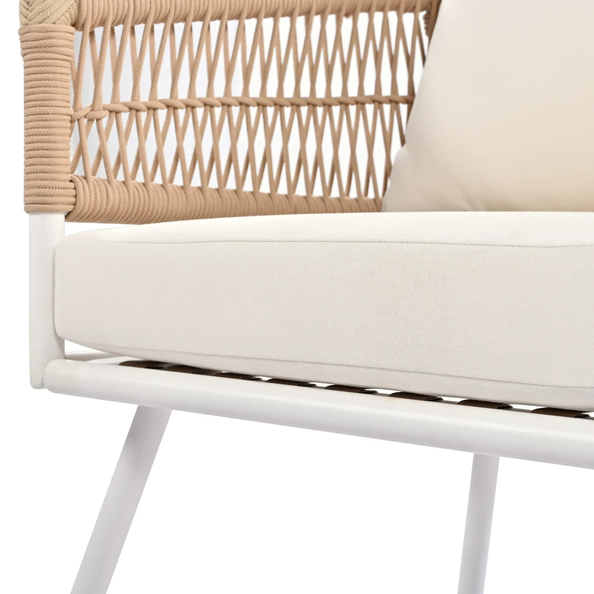 4-Piece Boho Patio Set - Beige - Furniture Home Direct