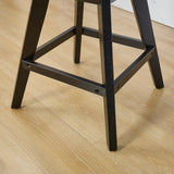 Counter Height Bar Stools Velvet Upholstery Tufted Gray - Furniture Home Direct