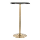 Pebble - Contemporary & Glam Adjustable Dining / Bar Table - Furniture Home Direct