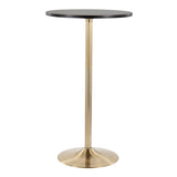 Pebble - Contemporary & Glam Adjustable Dining / Bar Table - Furniture Home Direct