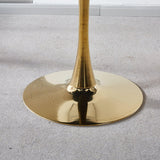 Tulip Table Mid-Century Dining Table With Round MDF Table Top, Pedestal Dining Table, End Table Leisure Coffee Table - Furniture Home Direct