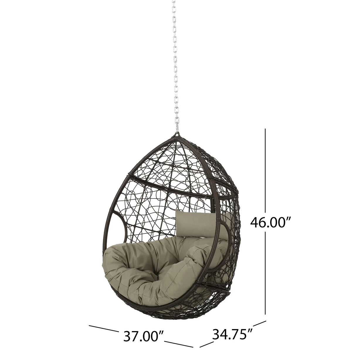 Teardrop - Hanging Chair With 8Ft Chain