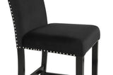 Counter Height Dining Set Faux Marble Velvet Chairs Black - Furniture Home Direct
