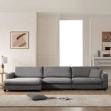 Oversized Sectional L Shaped Cloud Couch With USB Charging Port Cup Holder Deep And Wide Seat Sofa With Chaise Comfy - Furniture Home Direct