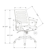 Office Chair, Adjustable Height, Swivel, Ergonomic, Armrests - Furniture Home Direct