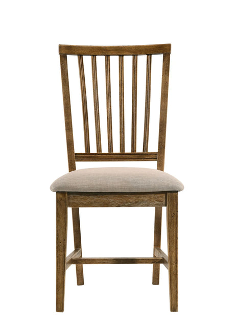 Wallace II - Side Chair (Set of 2) - Oak / Tan - Furniture Home Direct