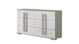 Bedroom Set Contemporary Full Bed Dresser Nightstand White - Furniture Home Direct
