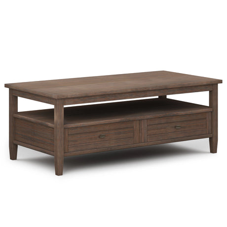 Warm Shaker - Coffee Table - Farmhouse Brown - Furniture Home Direct