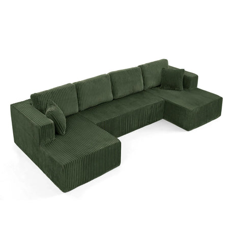 Modern Minimalist U - Shape Modular Sectional Sofa - Furniture Home Direct