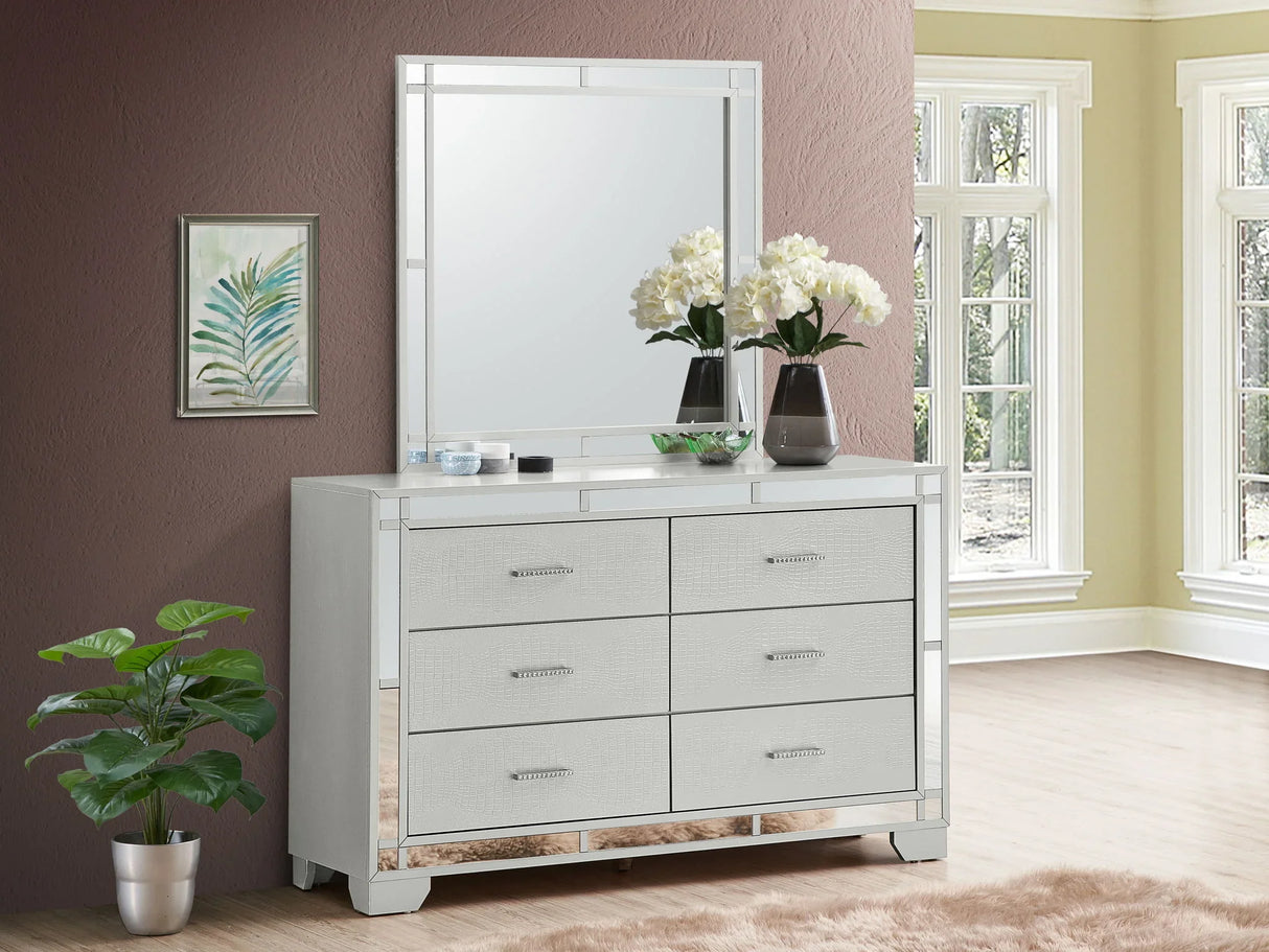 Madison - Dresser - Silver Champagne - Furniture Home Direct