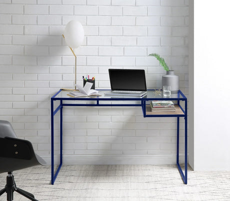 Yasin - Glass Top Writing Desk - Furniture Home Direct