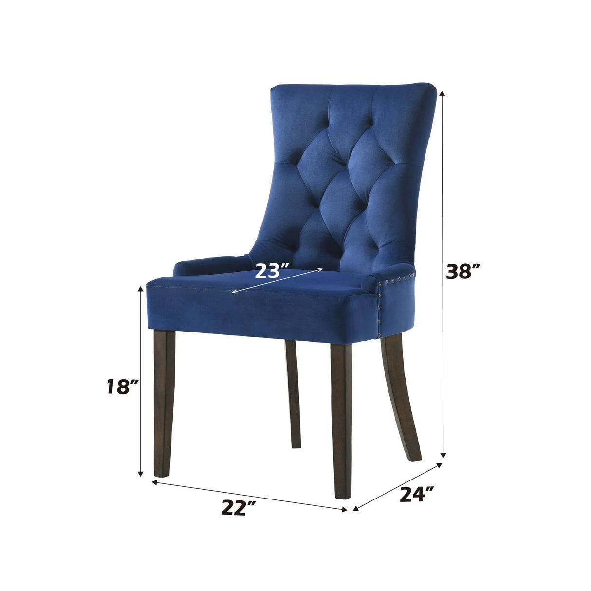 Farren - Velvet Side Chair (Set of 2) - Furniture Home Direct