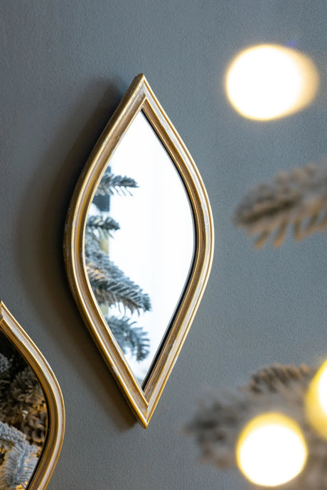 Small Decorative Mirror For Wall Decor, 2 Pieces Wall Accent - Furniture Home Direct