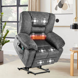 Power Lift Recliner Chair Sofa With Massage - Furniture Home Direct