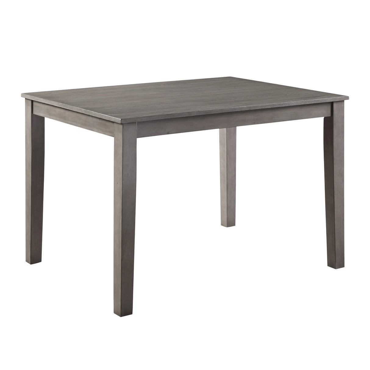 Dining Set Rectangular Table with Padded Chairs Gray - Furniture Home Direct