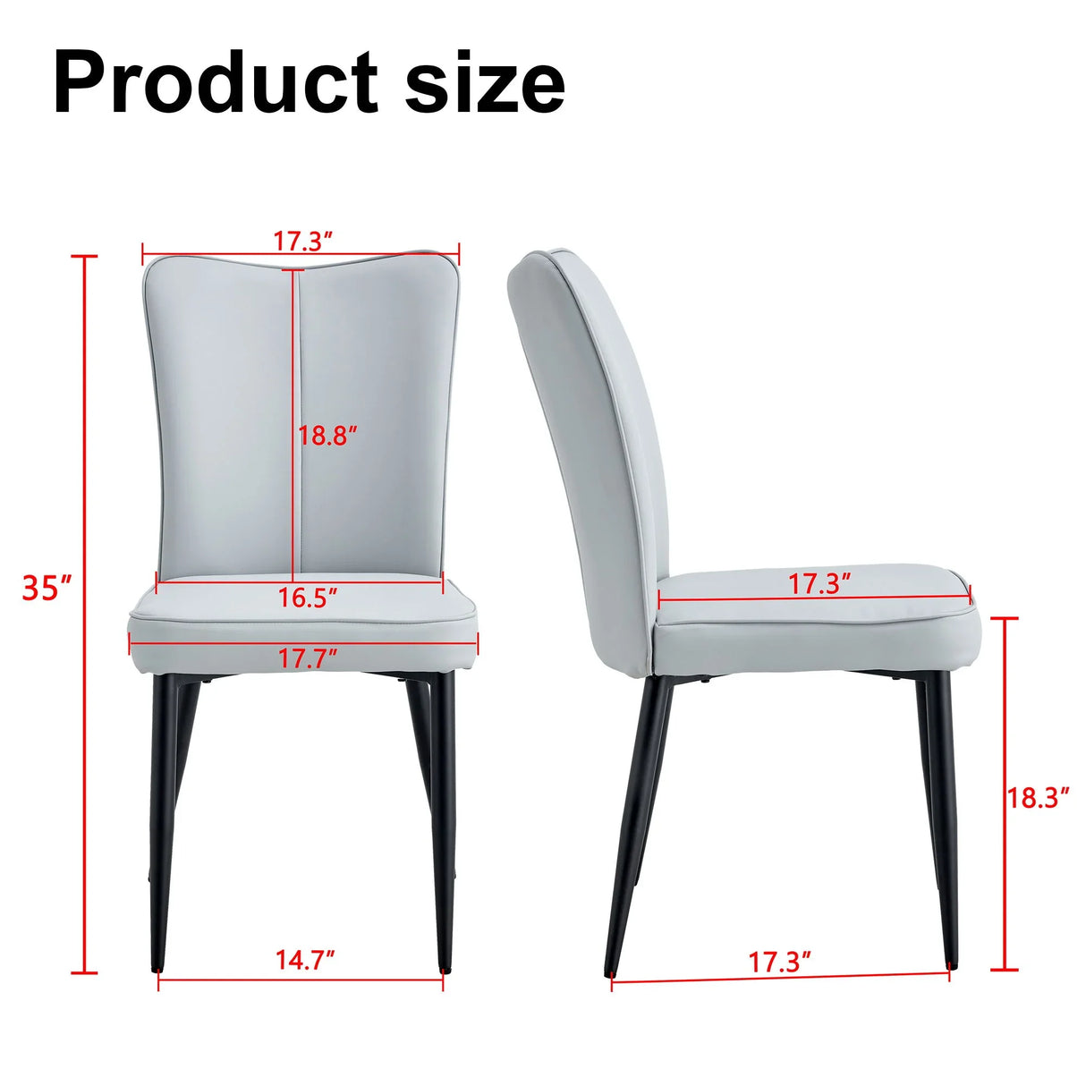 Modern Minimalist Dining Chairs With Metal Legs - Furniture Home Direct
