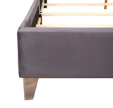 Upholstered Nailhead Trim Chic Bed - Furniture Home Direct