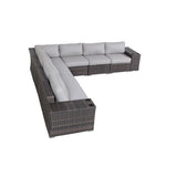 Rattan Sectional Sofa Set With Cushions - Furniture Home Direct