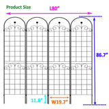 Metal Garden Trellis For Climbing Plants Outdoor Rustproof Plant Support Rose Trellis Netting Trellis - Furniture Home Direct