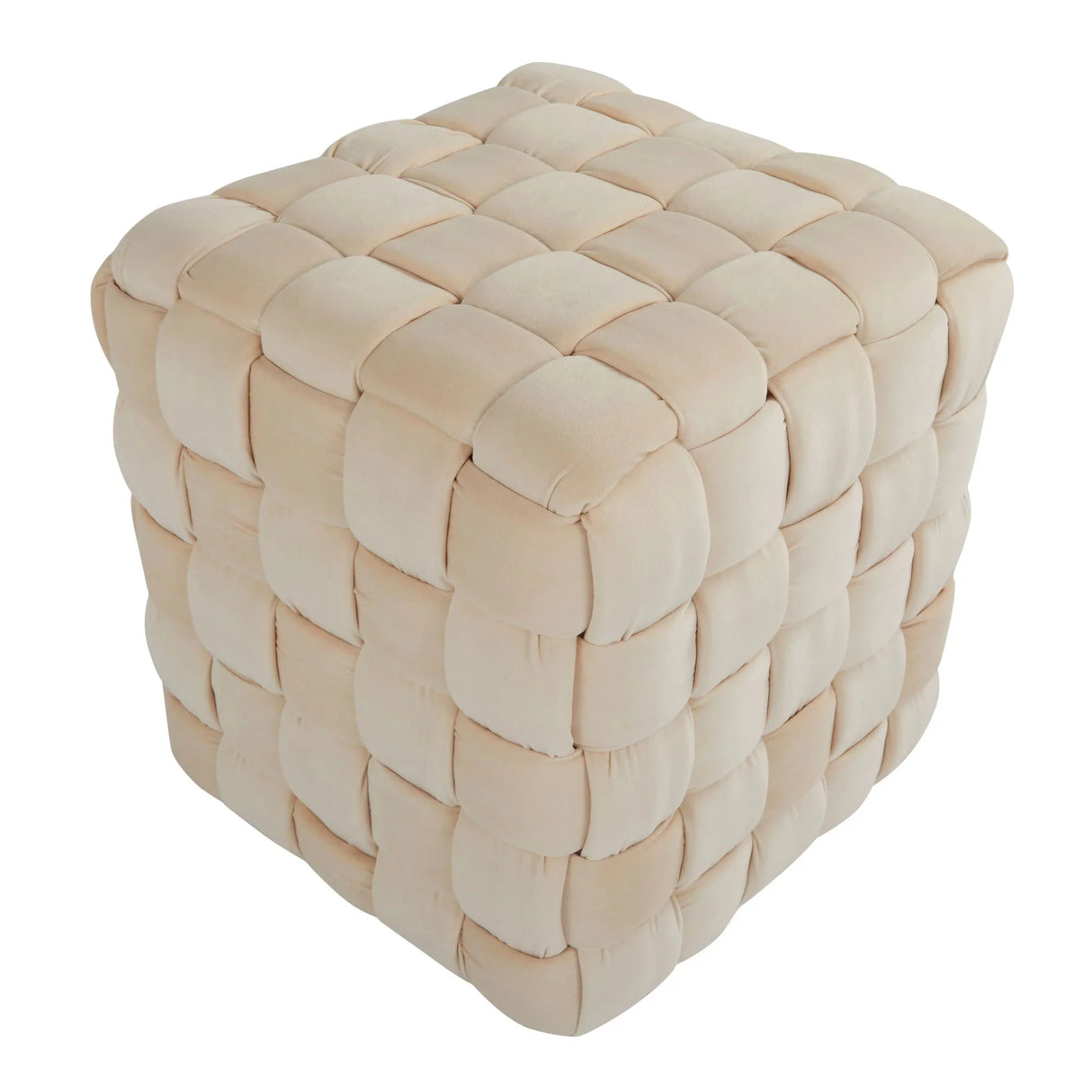 Square Braided Ottoman - - Furniture Home Direct