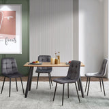 Mid-Century Modern Velvet Dining Chairs Set For Kitchen, Living Room - Furniture Home Direct