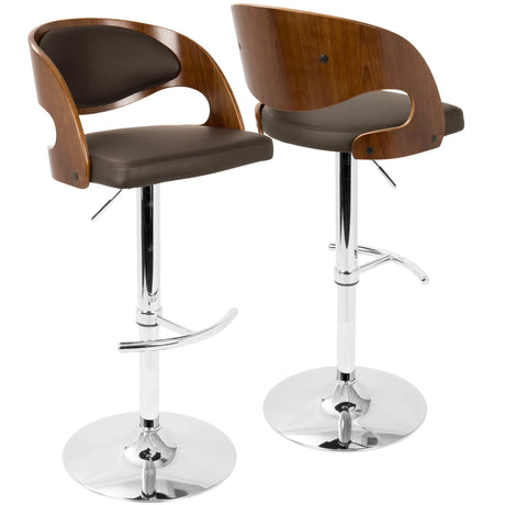Pino - Mid Century Modern Adjustable Barstool With Swivel - Furniture Home Direct
