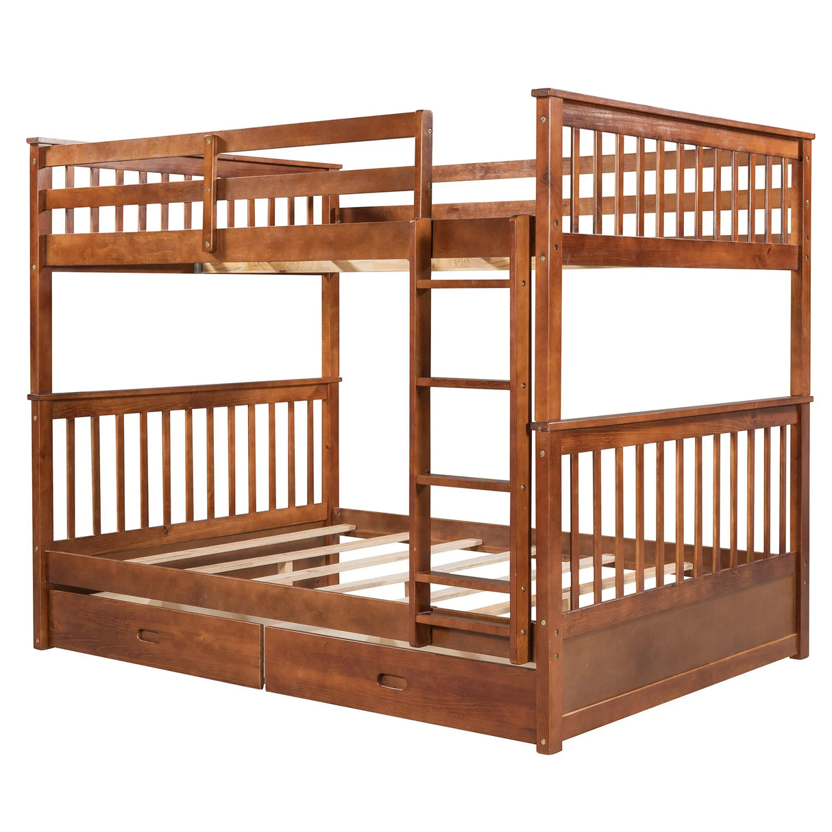 Bunk Bed With Ladders And 2 Storage Drawers - Furniture Home Direct