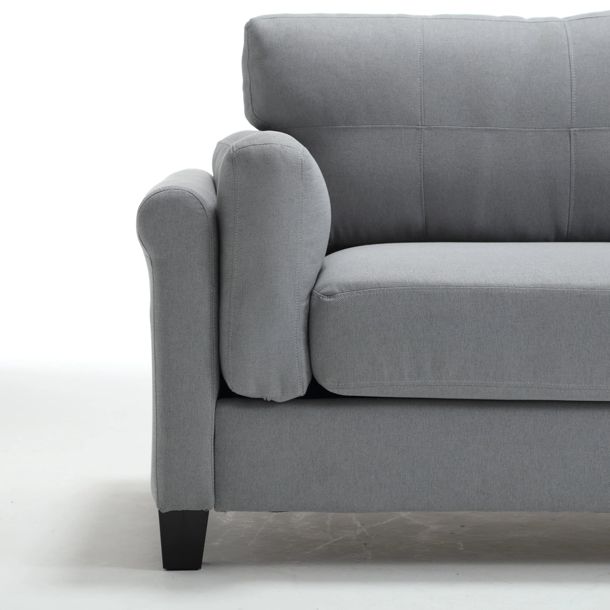 Modern 3 Piece Living Room Set - Gray - Furniture Home Direct