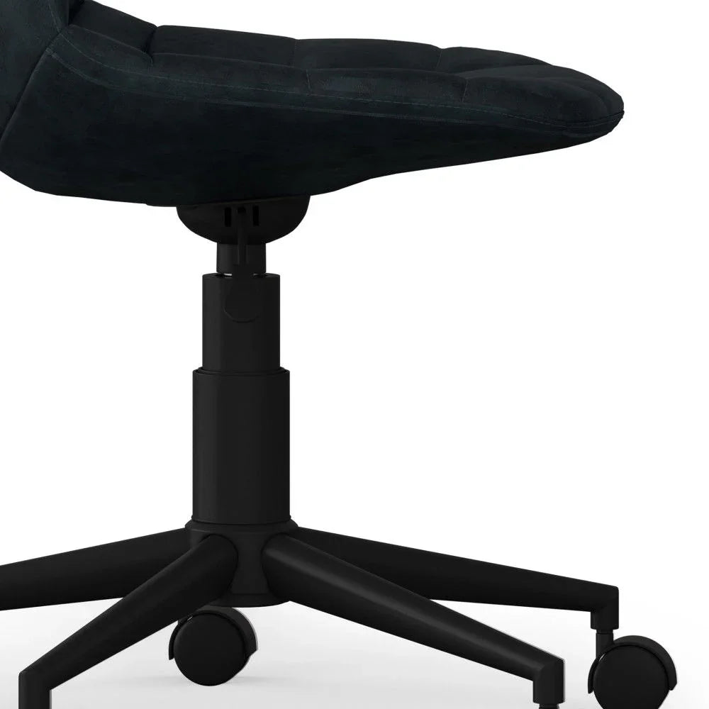 Chambers - Swivel Office Chair - Distressed Blue - Furniture Home Direct
