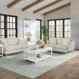 Cocktail Table With Two Storage Drawers And Casters - Furniture Home Direct