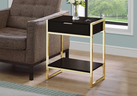Accent Side Table, Storage Drawer, Spacious Tabletop - Furniture Home Direct