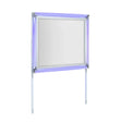 Laura - Mirror With LED Light And Sleek Frame - Silver - Furniture Home Direct