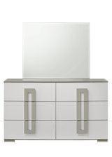 Bedroom Set Contemporary Full Bed Dresser Nightstand White - Furniture Home Direct