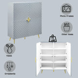 Gaines - High Gloss Accent Cabinet - Furniture Home Direct