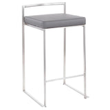 Fuji - Contemporary Elegant Stackable Counter Stool Set - Furniture Home Direct