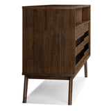 Clarkson - TV Stand - Rustic Natural Aged Brown - Furniture Home Direct