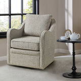 Wide Seat Arm Chair With 360 Degree Rotation - Furniture Home Direct