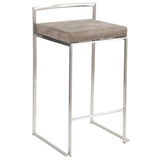 Fuji - Contemporary Elegant Stackable Counter Stool Set - Furniture Home Direct