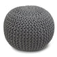 Nikki - Handcrafted Hand Knit Round Pouf - Furniture Home Direct