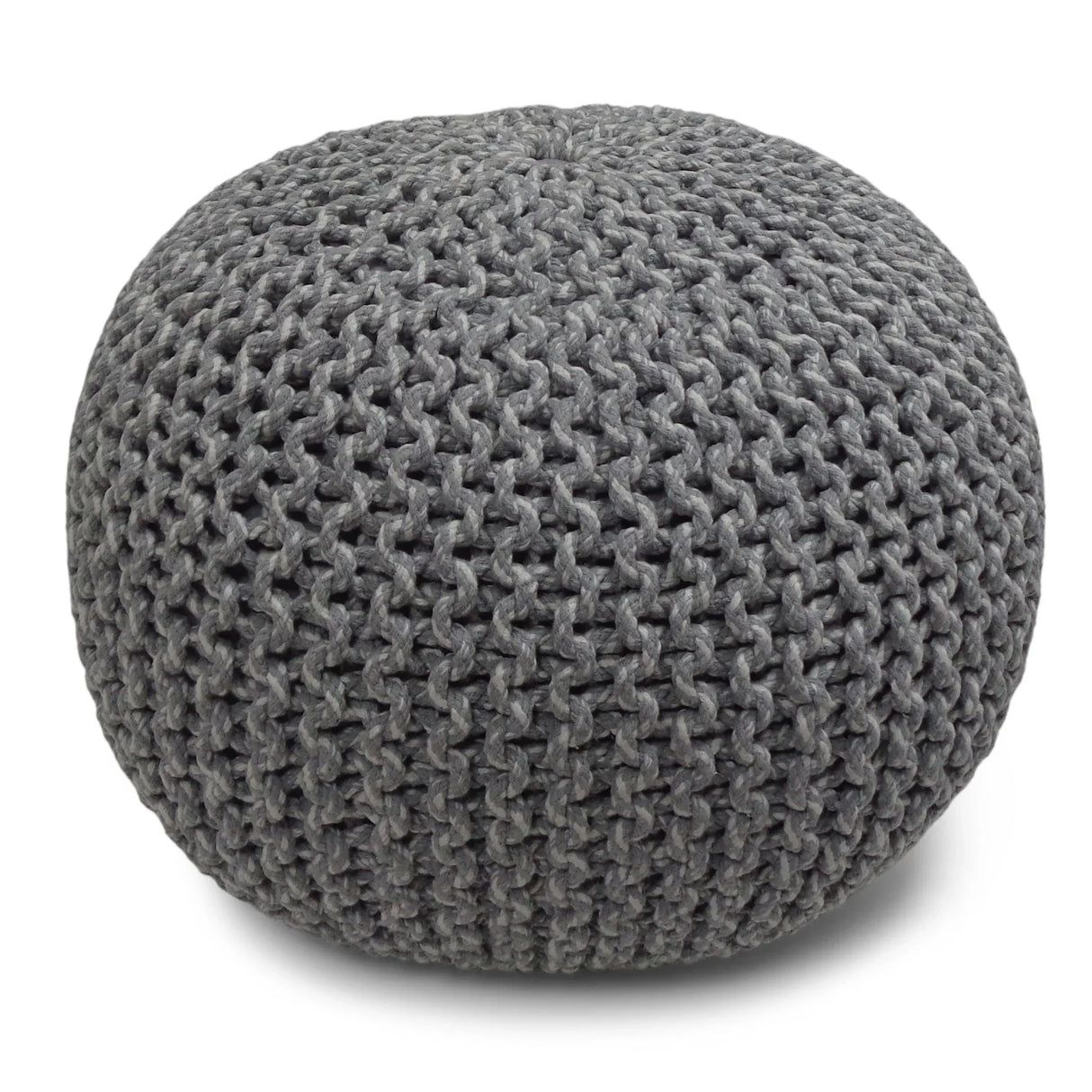 Nikki - Handcrafted Hand Knit Round Pouf - Furniture Home Direct