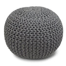 Nikki - Handcrafted Hand Knit Round Pouf - Furniture Home Direct