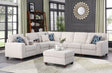 Rene - Sectional Sofa With Ottoman - Beige - Furniture Home Direct